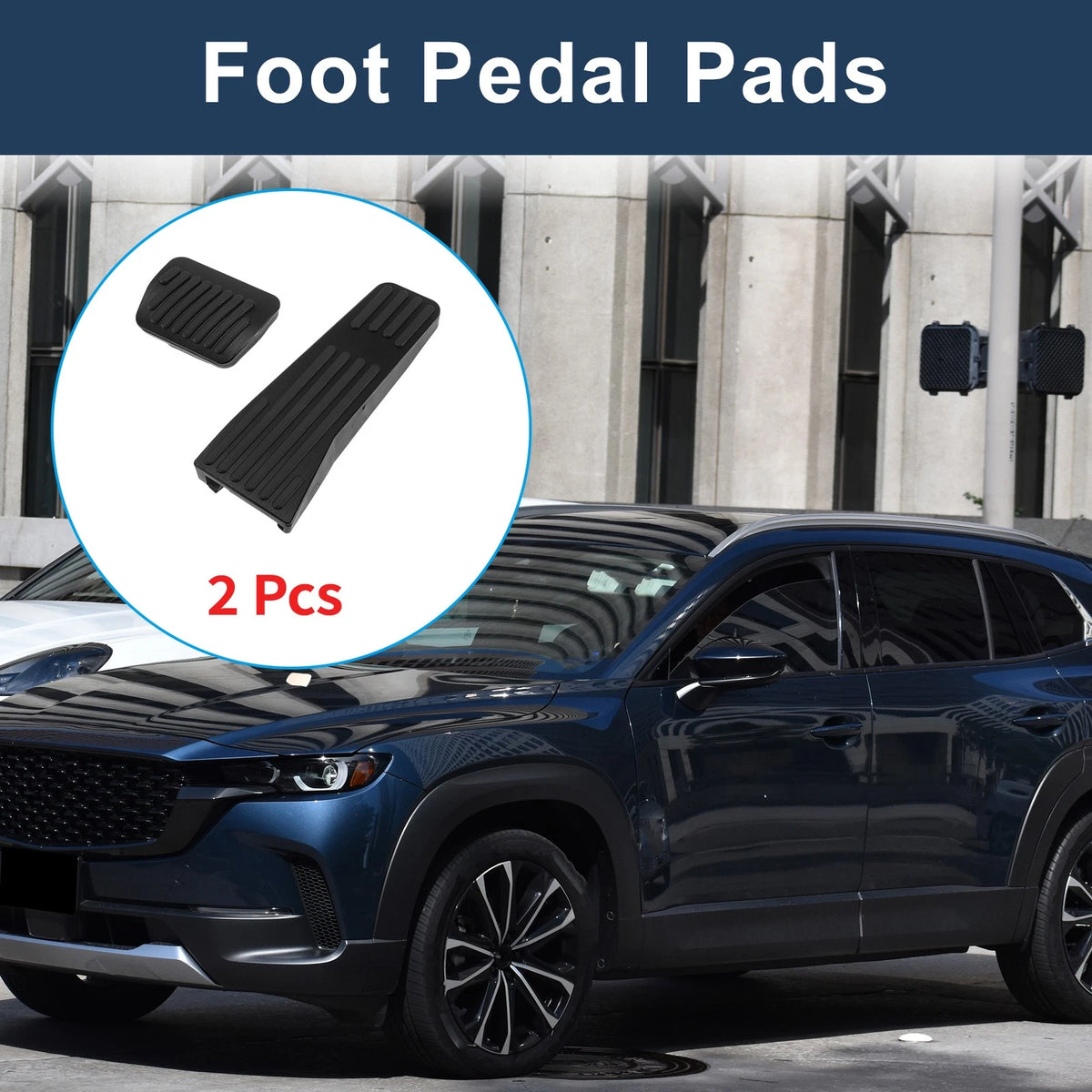 2 Pcs Automatic Foot Accelerator Pedal Covers for Mazda CX-50/CX-60 (2023–2025)