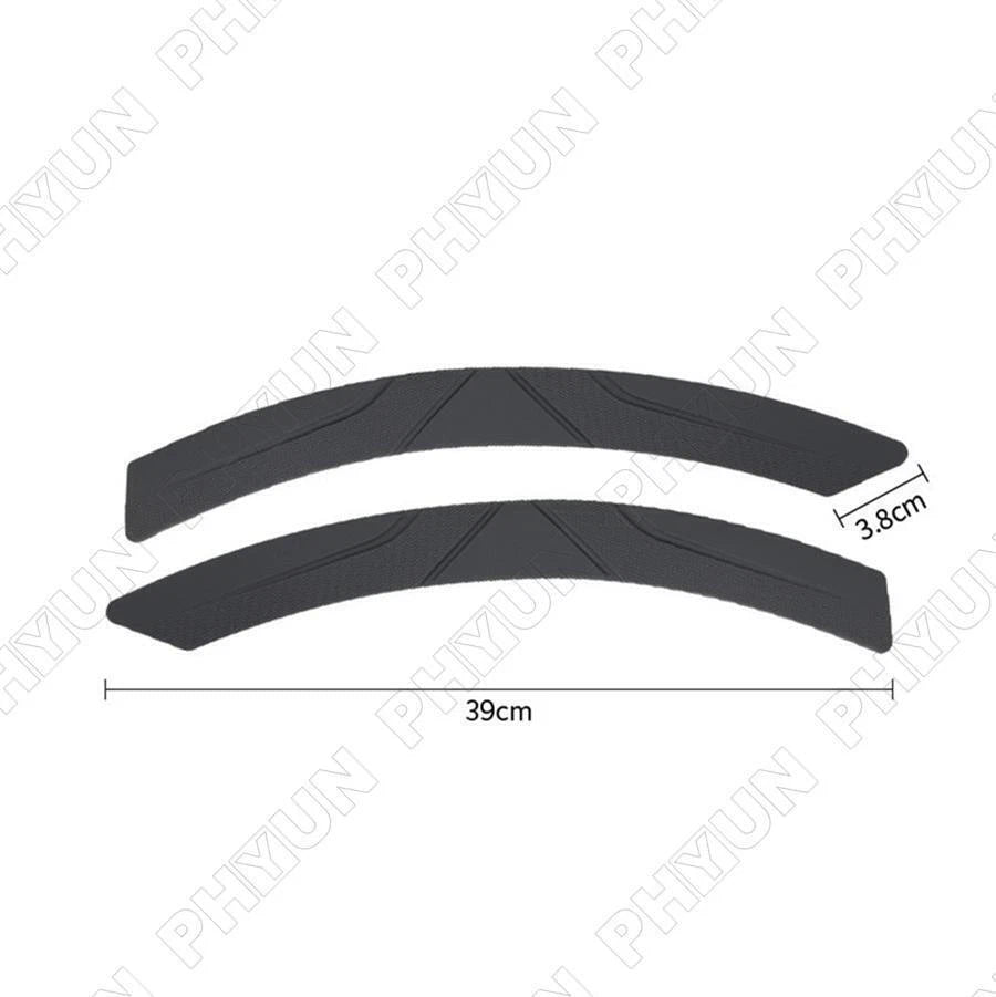 2 Pack Black Car Fender Flare Wheel Eyebrow Protection Bumper Guard Strips Trim