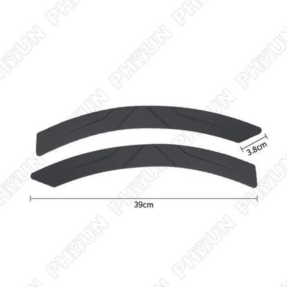 2 Pack Black Car Fender Flare Wheel Eyebrow Protection Bumper Guard Strips Trim