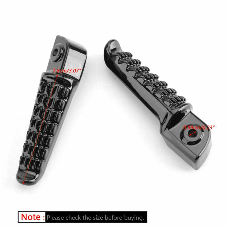 Rear Foot Peg Footrest for Kawasaki Ninja EX250 EX300 ZZR1200 (2008–2020) Black T9