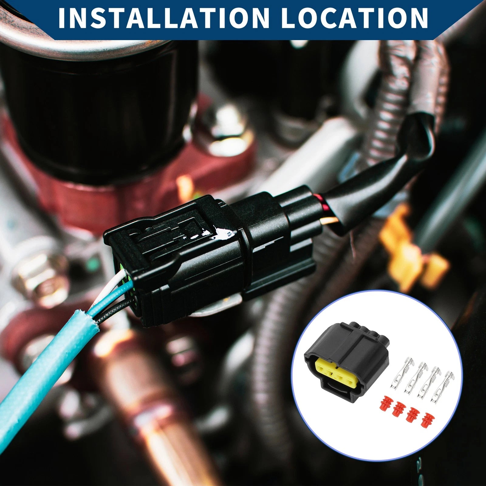 4 Pin Throttle Position Sensor Connector Plug for Toyota Camry Crown (1 Set) (2001–2011)