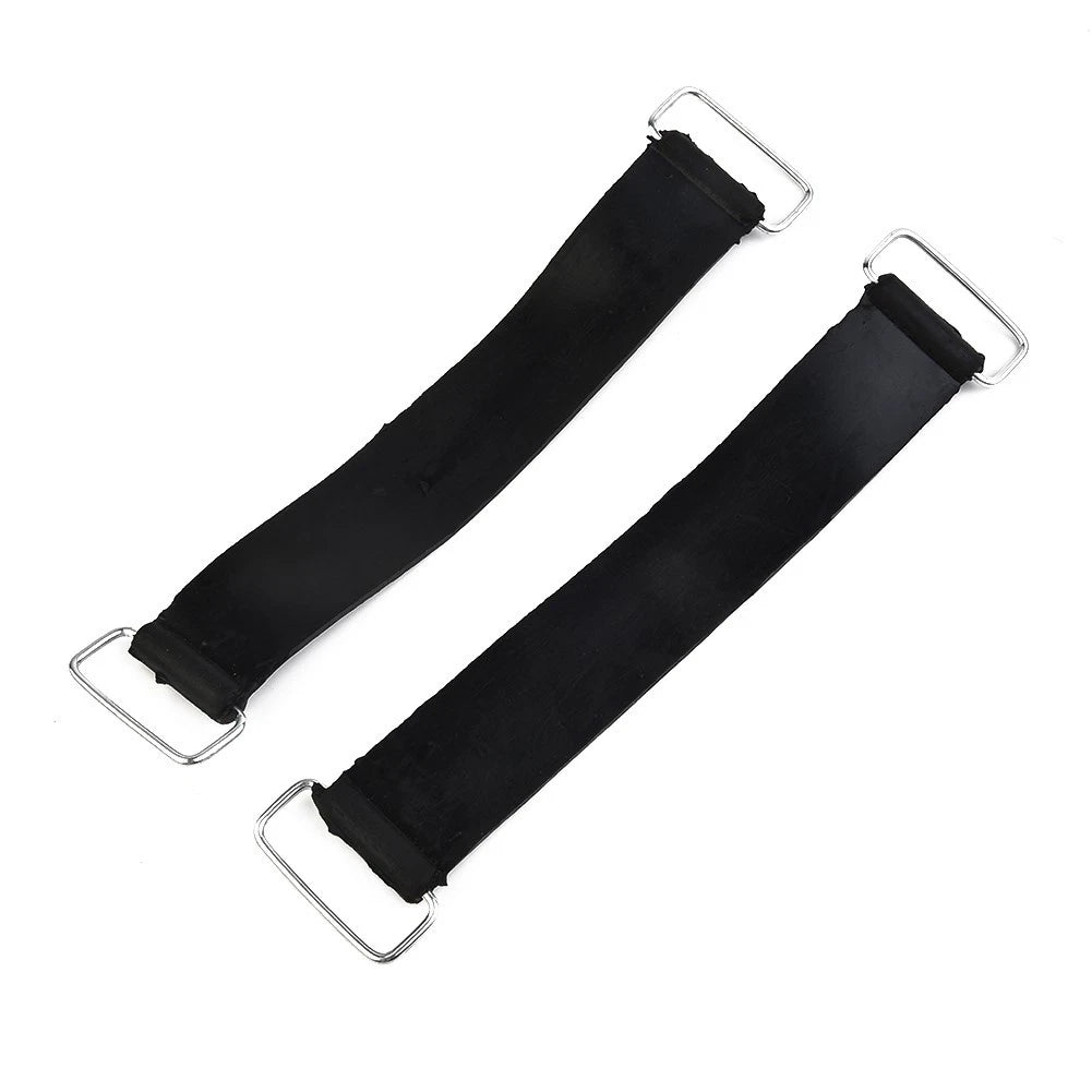 2X Battery Fixed Holder Rubber Strap Band for Motorcycle ATV