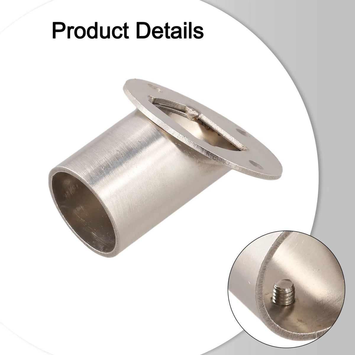 2X Stainless Steel Closet Rod Bracket Supports for Space Efficiency