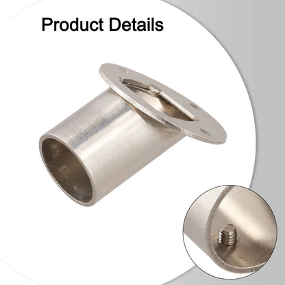 2X Stainless Steel Closet Rod Bracket Supports for Space Efficiency