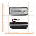 2X Clear Lens Full LED Amber Front Side Marker Lights for Benz G-Class (1986–2002)