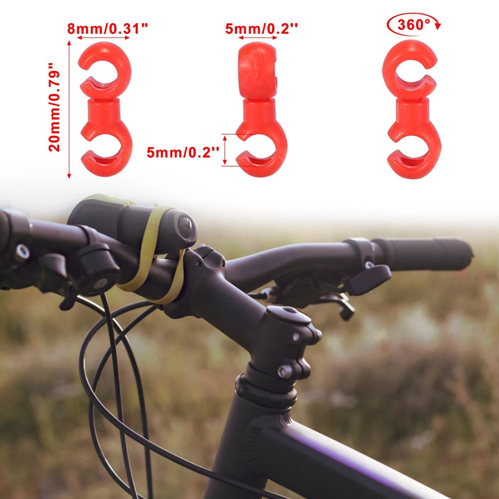 10pcs Brake Cable Clip S Style Replacement for Mountain Bike Bicycle