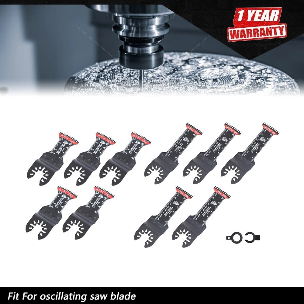 10 PCS Oscillating Multitool Blades for Japanese Tools (Extra-Long)