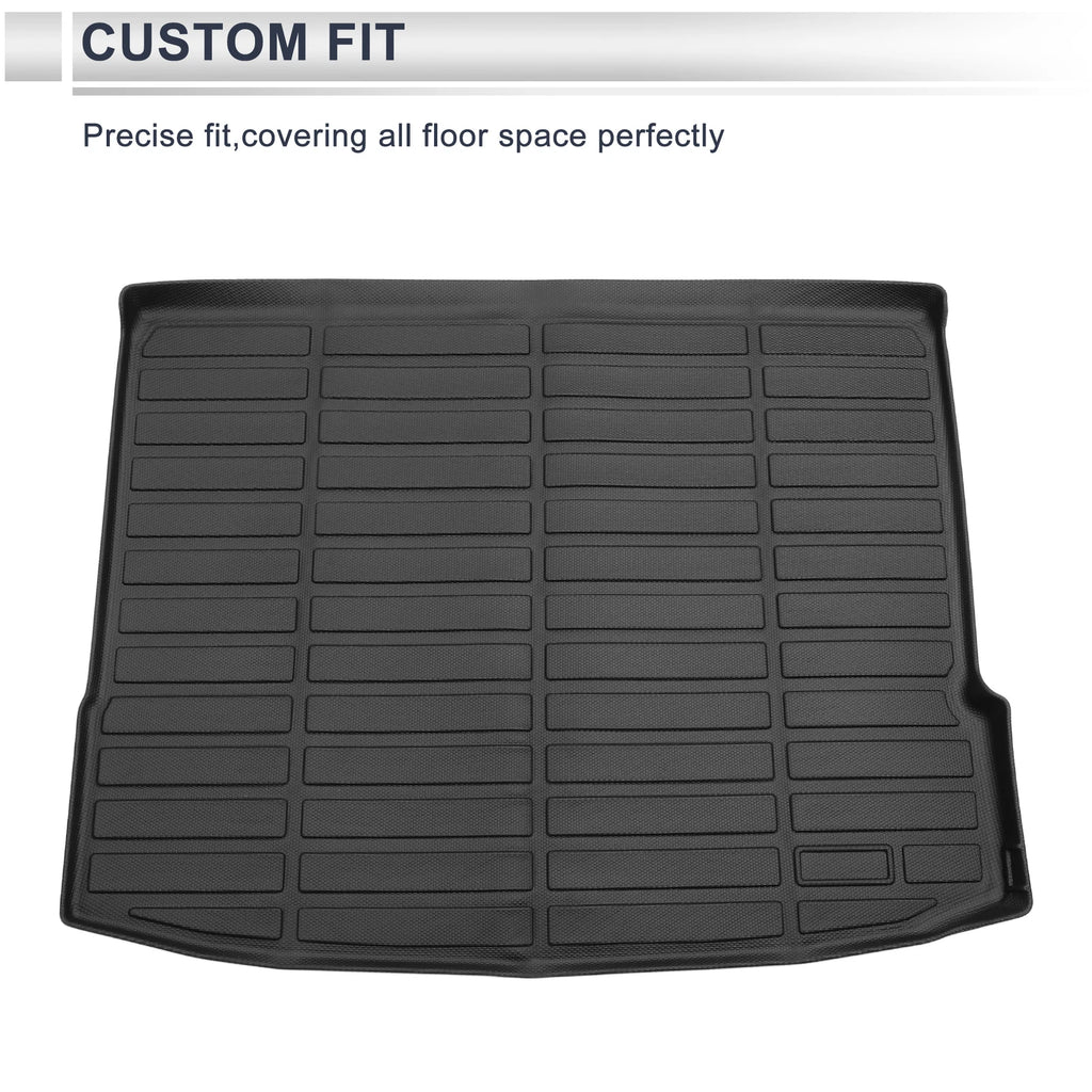 Cargo Liner Rear Trunk Mat for Hyundai Kona (2024–2025) TPE Long Grid Pattern