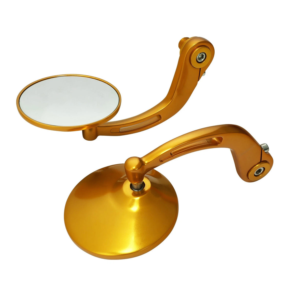 Gold Handle Bar End Rearview Mirrors for Harley Sportster S (2021–2025)