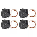 Set of 4 Carburetor Float Bowl Chamber & Gasket for OMC Johnson Evinrude 433000