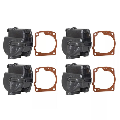 Set of 4 Carburetor Float Bowl Chamber & Gasket for OMC Johnson Evinrude 433000