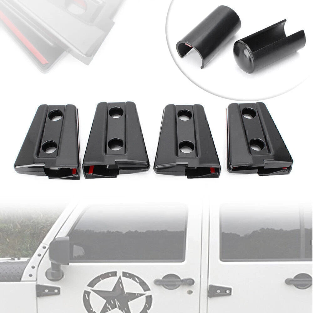 8pcs Door Hinge Cover for Jeep Wrangler JK (2007–2017)