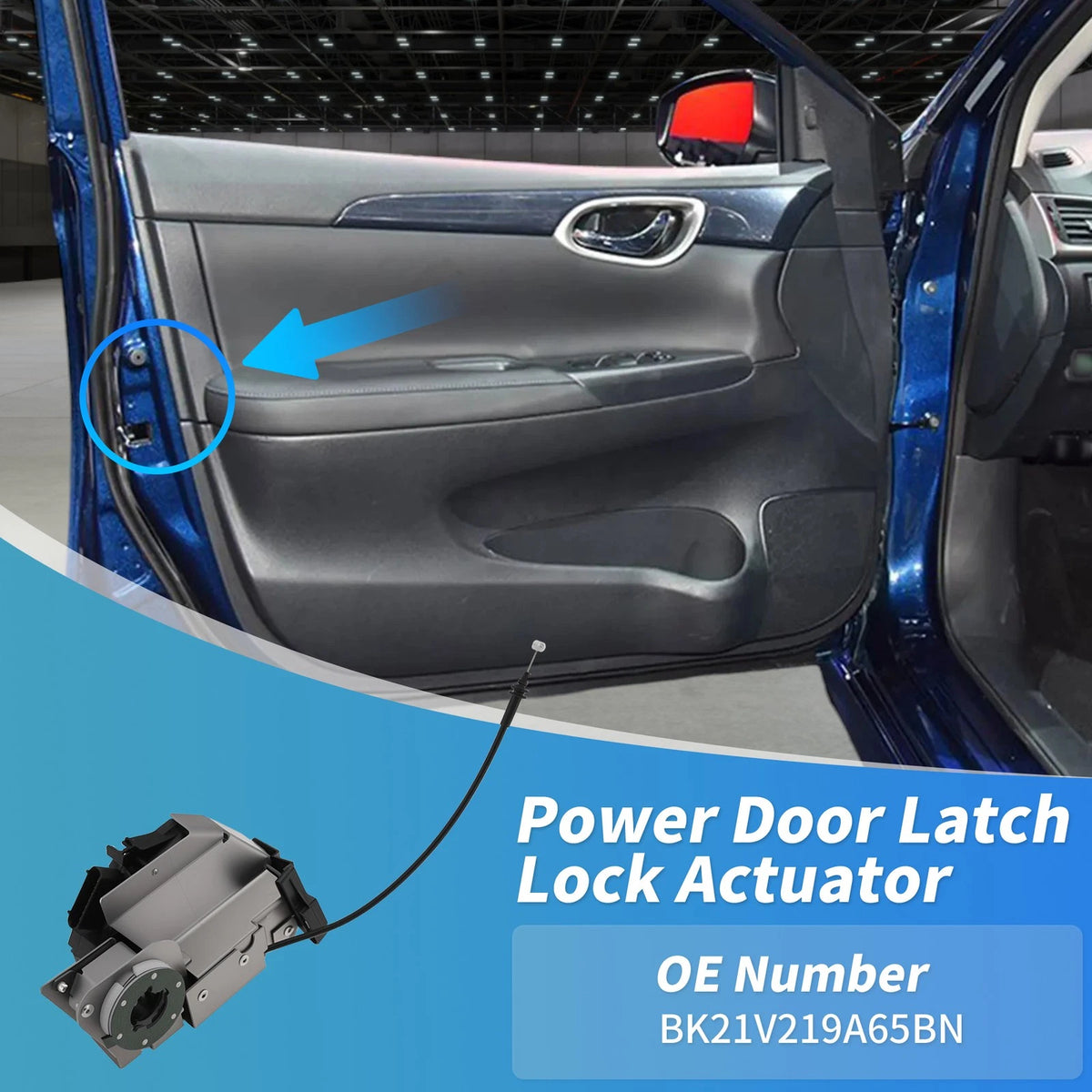Front Left Power Door Lock Actuator BK21V219A65BN for Ford Transit Custom (2012–2023)