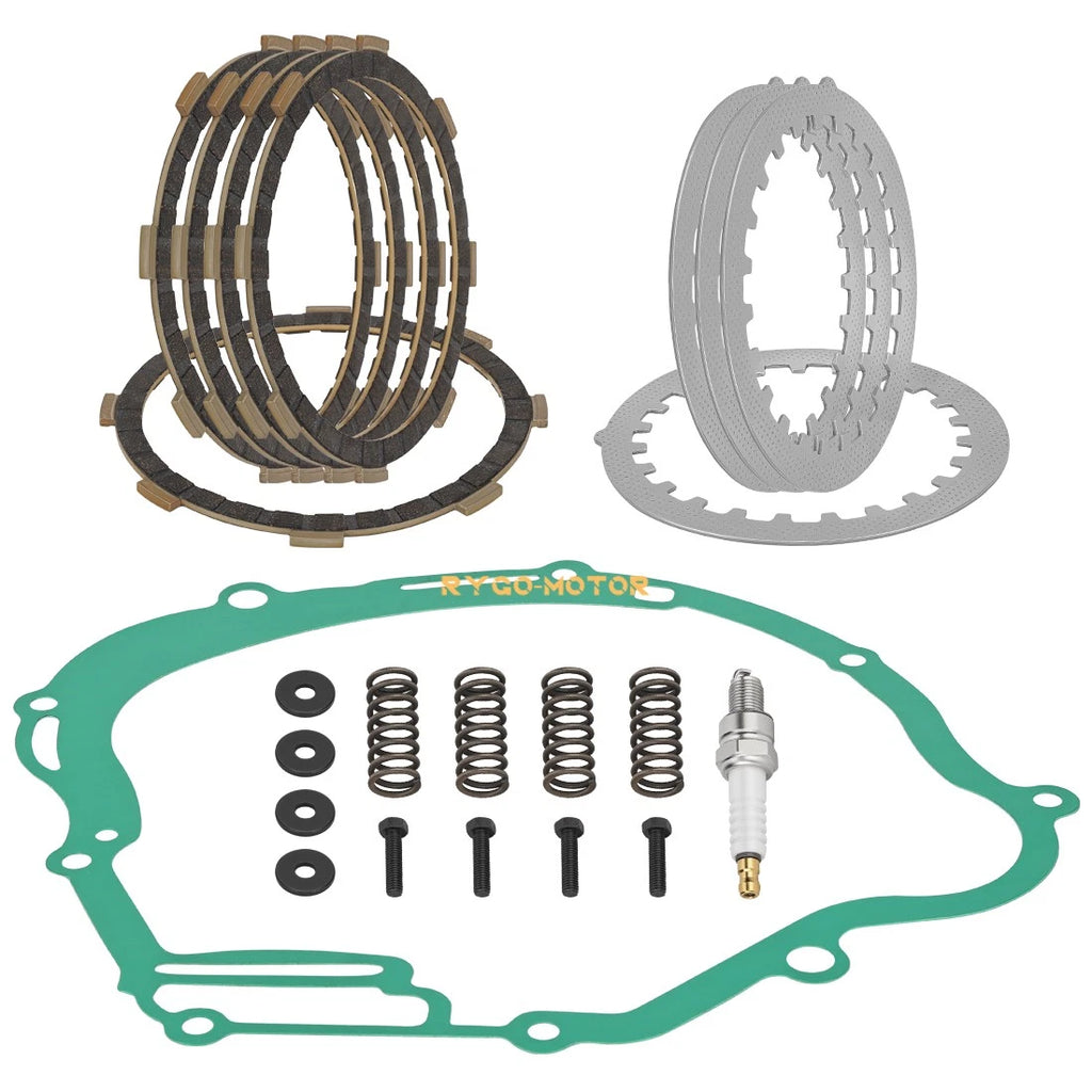 Clutch Friction Steel Plates w/Gasket for Yamaha TT-R125 (2000–2023)