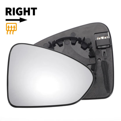 Right Side Convex Heated Mirror Glass for Fiat Tipo (2016–2021)