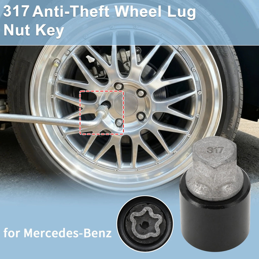 Wheel Lock Lug Nut Key Socket Removal Tool for Mercedes-Benz