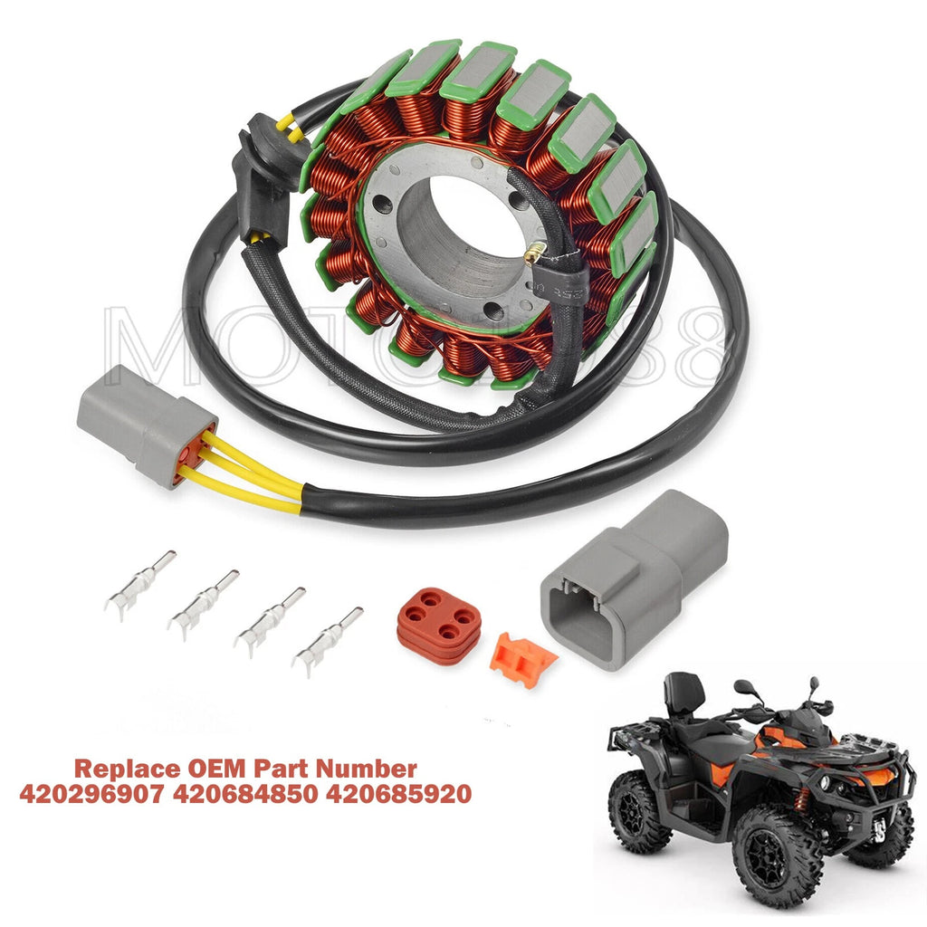 Stator 420W for Can-Am Outlander 330 400 450 500 570 650 800 1000 (2003–2023) MAX 420296907
