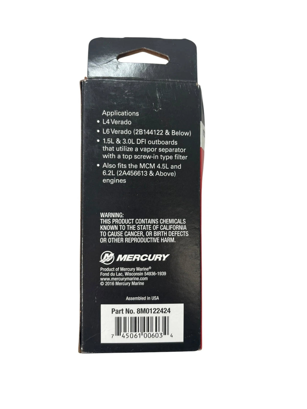 Fuel Filter Element for Mercury Marine (8M0122424)