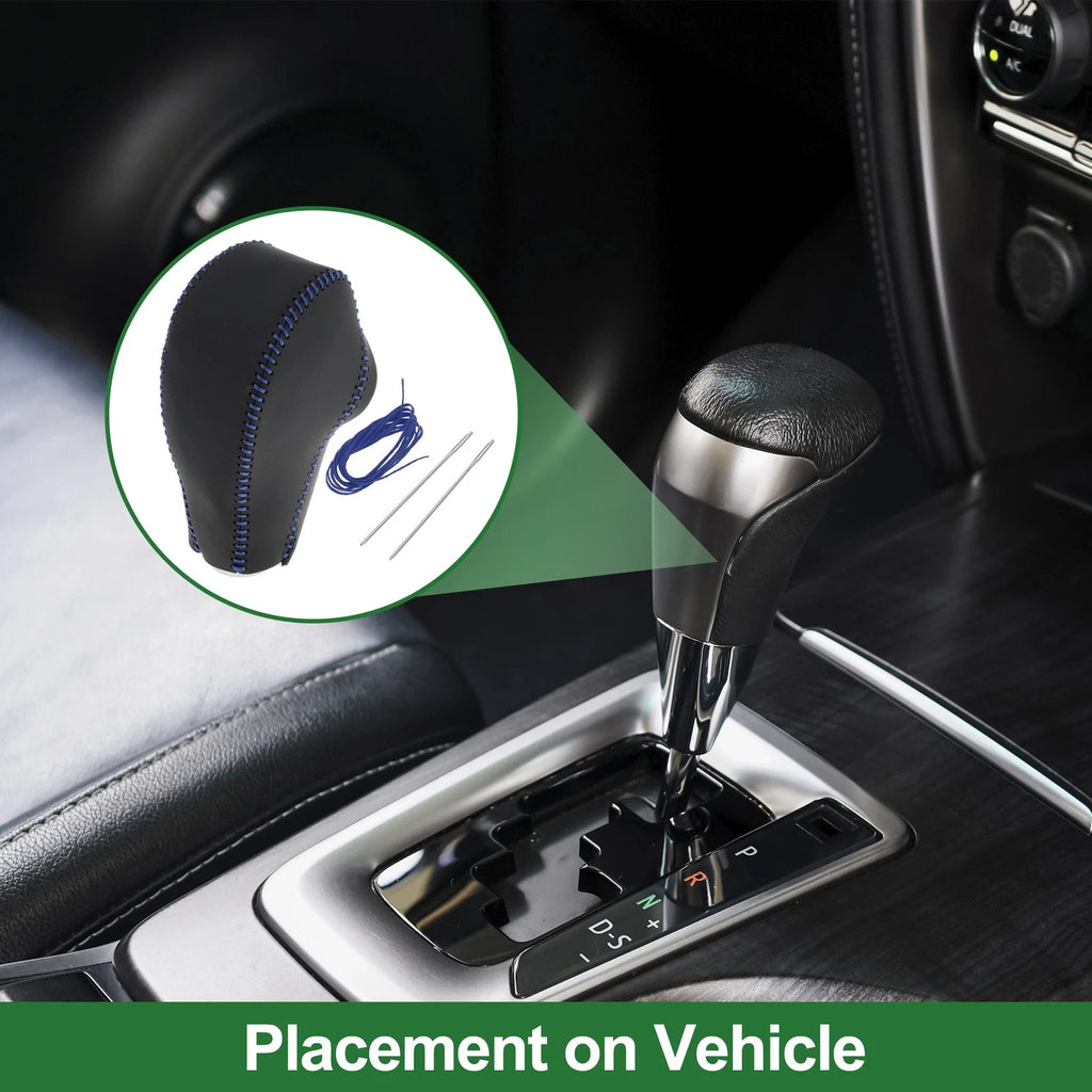 Gear Shift Knob Cover Replacement for Subaru Forester 2014–2017 Faux Leather