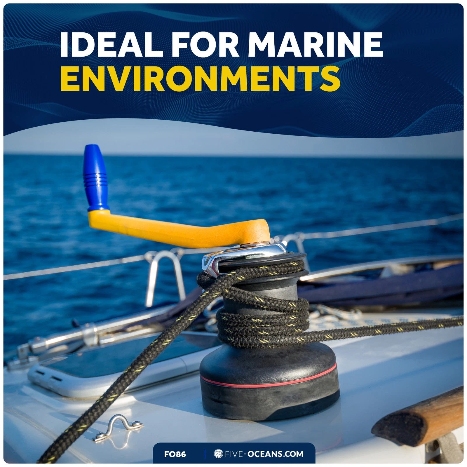 8" Locking Universal Floating Winch Handle for Boats (Universal)