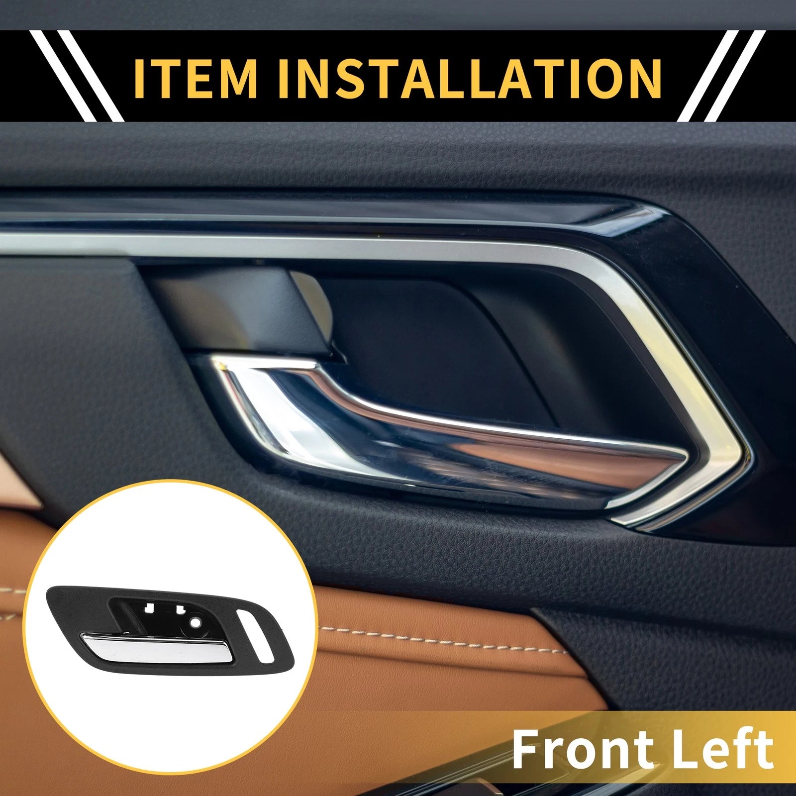 Front Left Interior Door Handle for Chevrolet Silverado 2500 HD (2011–2019)