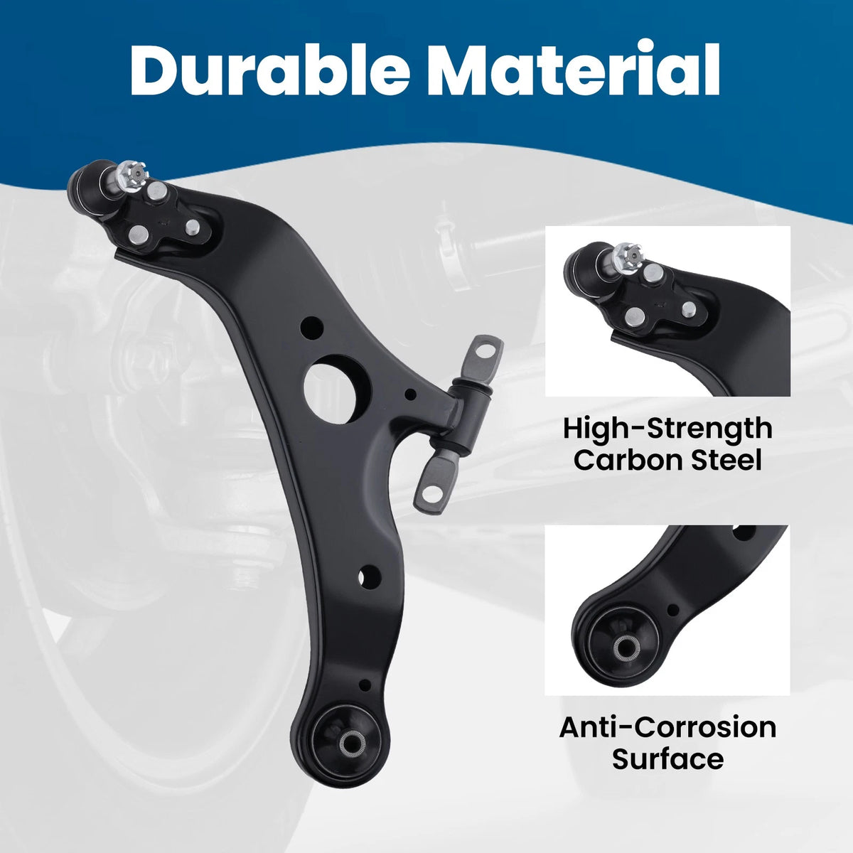 Set of 6 Front Lower Control Arm & Tie Rod Sway Bar Link for Toyota Sienna (2004–2010)