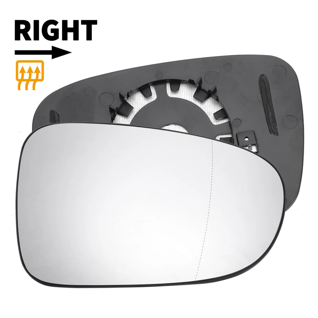 Heated Right Side Mirror Glass Replacement for Volkswagen Sharan (2001–2003)