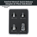 Set of 3 Hex Socket Quick Release Adapters for Ratchet Wrenches