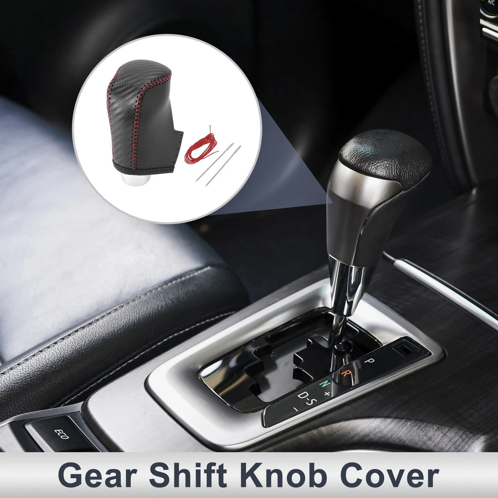 Gear Shift Knob Cover Replacement for Mazda CX-30 (2020–2021) Black Carbon Fiber