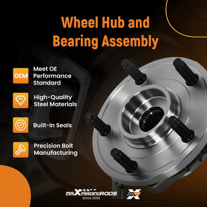 Front 5 Lug Hub & Bearing Kit for Jeep Commander Grand Cherokee (2005–2010) WE61159