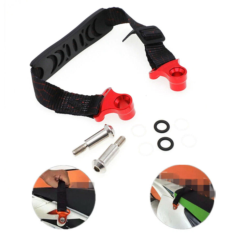Adjustable Rear Seat Pull Strap for Motorcycle Dirt Bike