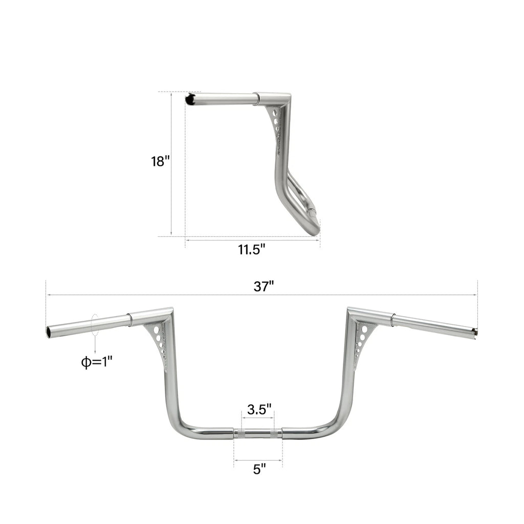 1-1/4" Ape Hanger Handlebar for Harley Electra Glide (2000–2023)