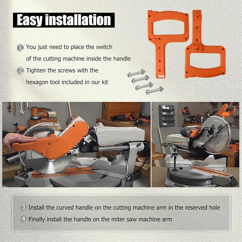 Miter Saw Handle Set for Ridgid MS1290LZ1 & MS1290LZA (830037, 830039)