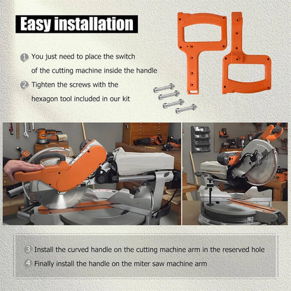 Miter Saw Handle Set for Ridgid MS1290LZ1 & MS1290LZA (830037, 830039)