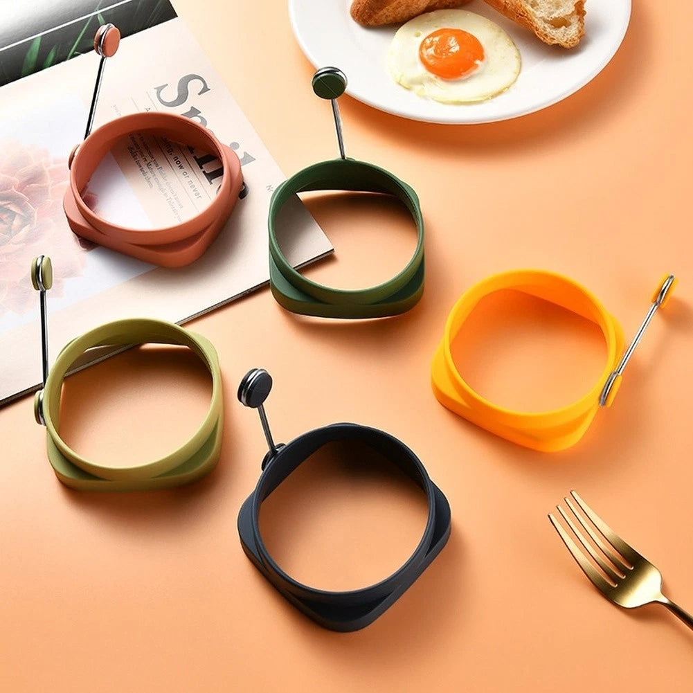 Silicone Egg Fryer Mold for Round or Square Eggs Breakfast Tool