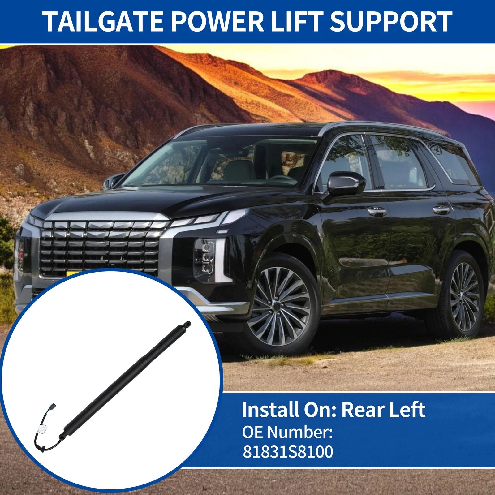 Rear LH Power Liftgate Support Replacement for Hyundai Palisade 2020-2024