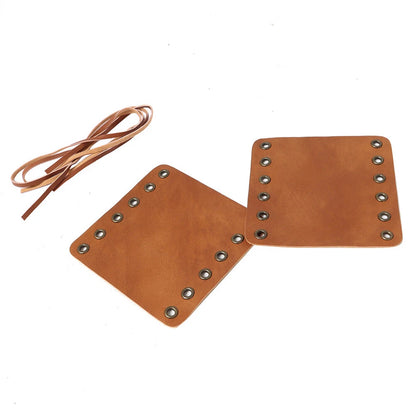 2X Leather Hand Grips for Harley Cafe Racer