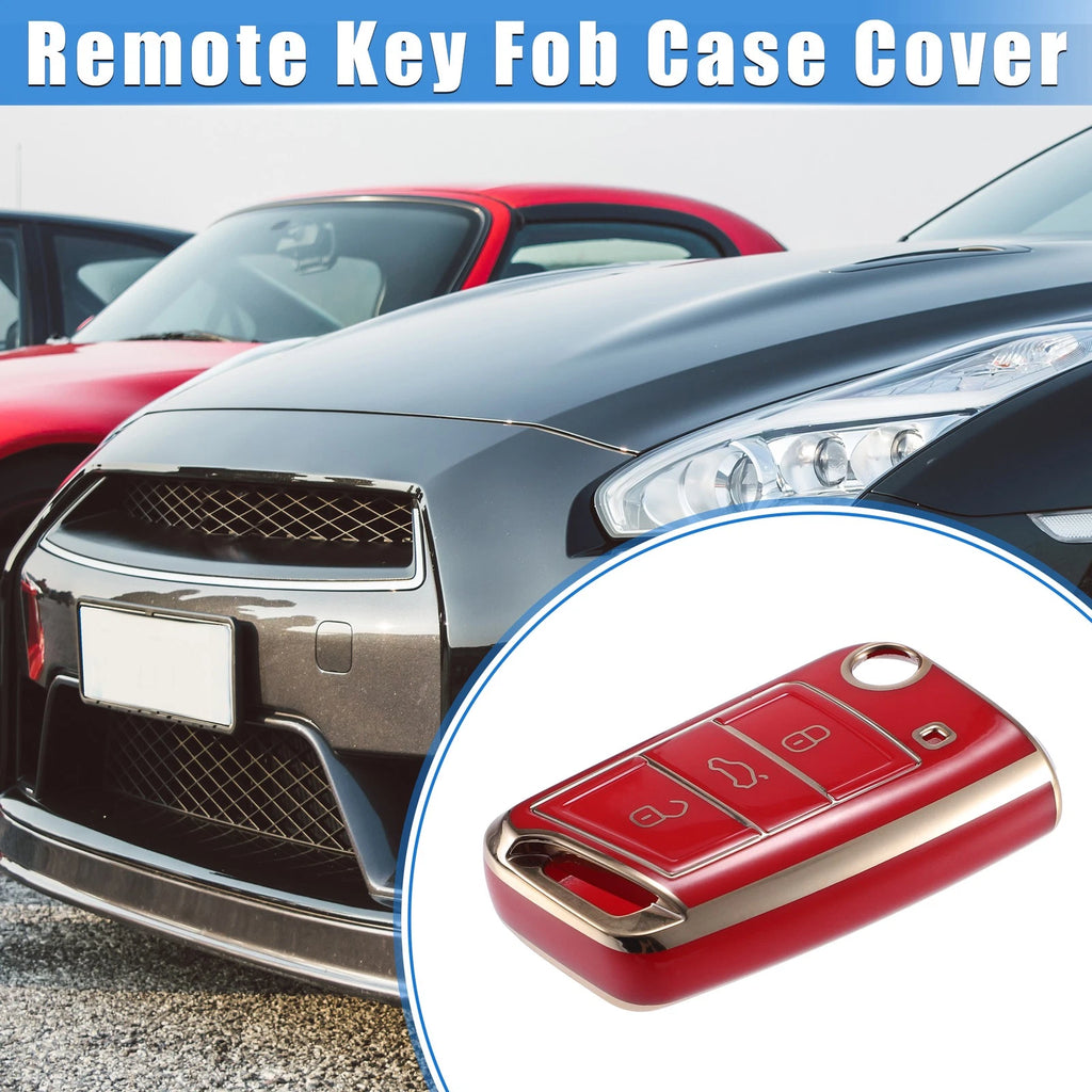 3 Button Remote Key Fob Case Cover Protector for Volkswagen Golf 7 (2013–2020)