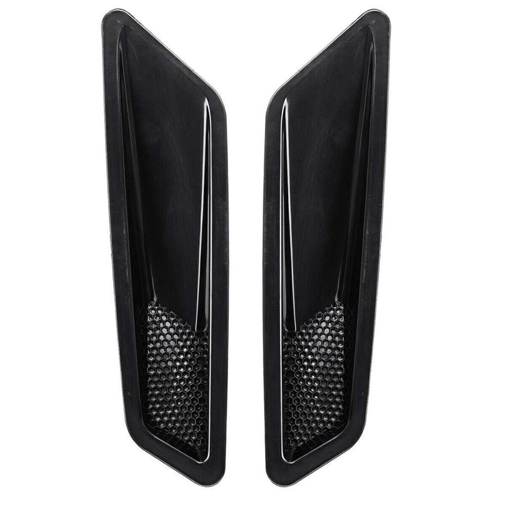 2X Gloss Hood Vent Air Intake Scoop Duct for Mercedes W204 W212 W213 AMG