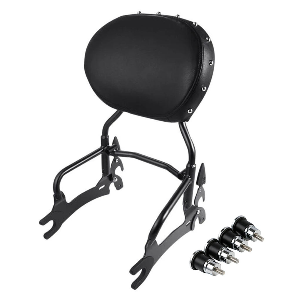 12" Black Backrest Sissy Bar & Mount Spool for Indian Chieftain (2014–2022)