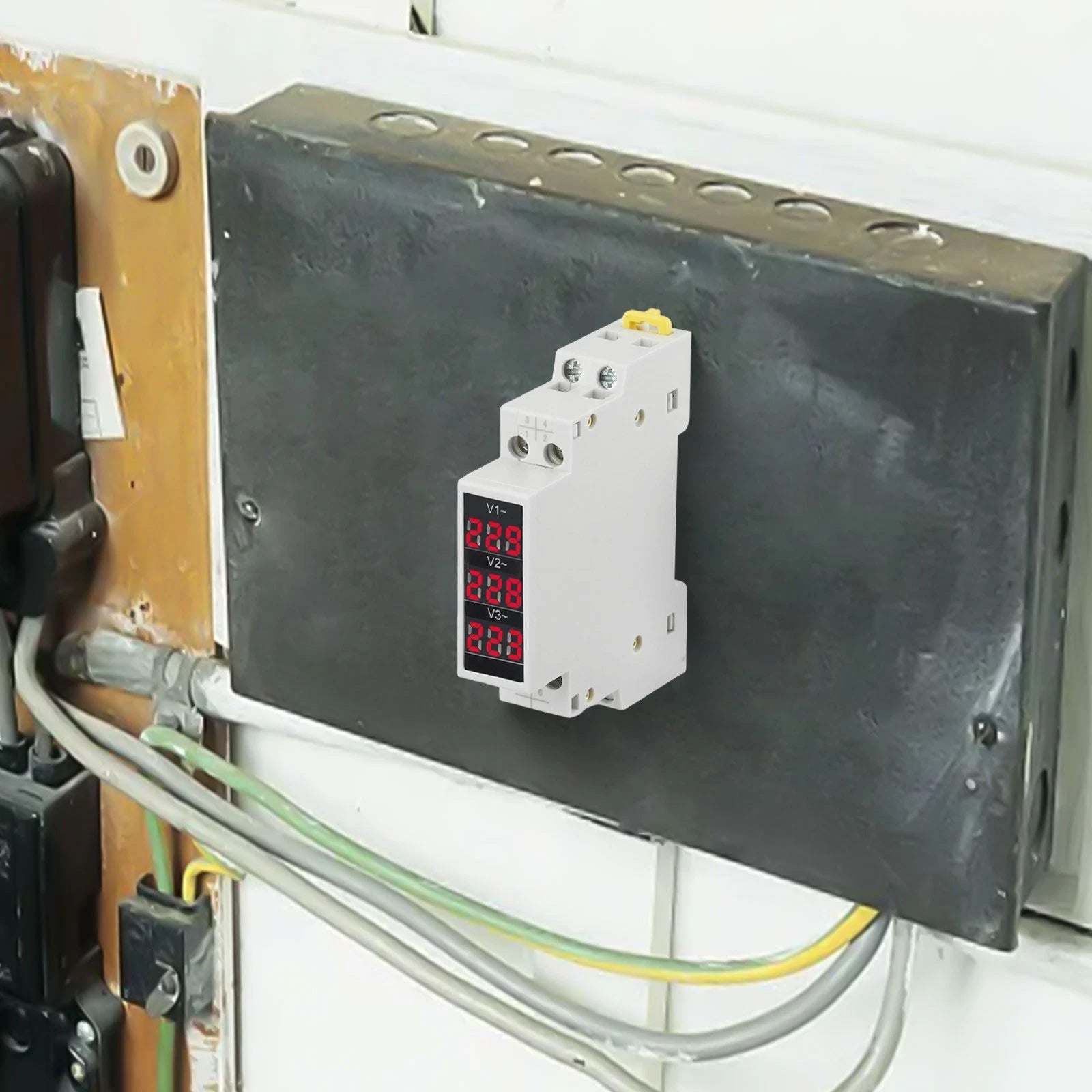 Din Rail Volt Meters with Temperature Resilience for Various Applications