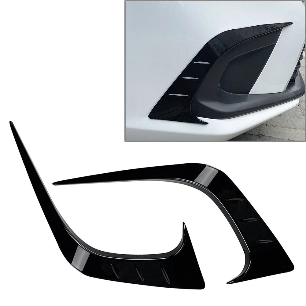 Front Bumper Fog Light Splitter Lip for Honda Civic (2022–2023) Glossy Black