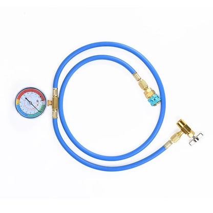 AC Repair Hose with Dual-Range Pressure Gauge for R134A