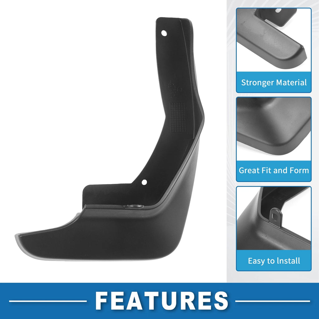 Front and Rear Side Mud Flap Splash Guard Kit for Honda Odyssey EX (2005–2010)