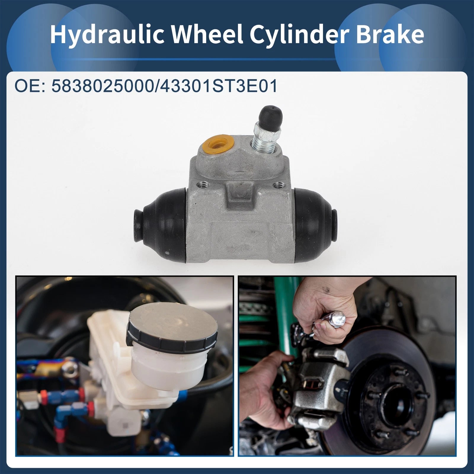 Rear Right Brake Wheel Cylinder Replacement for Hyundai Elantra (2001–2008)
