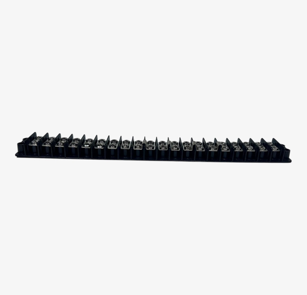 Set of 2 Newark Panel Mount Terminal Block 20 Position 20 Amp