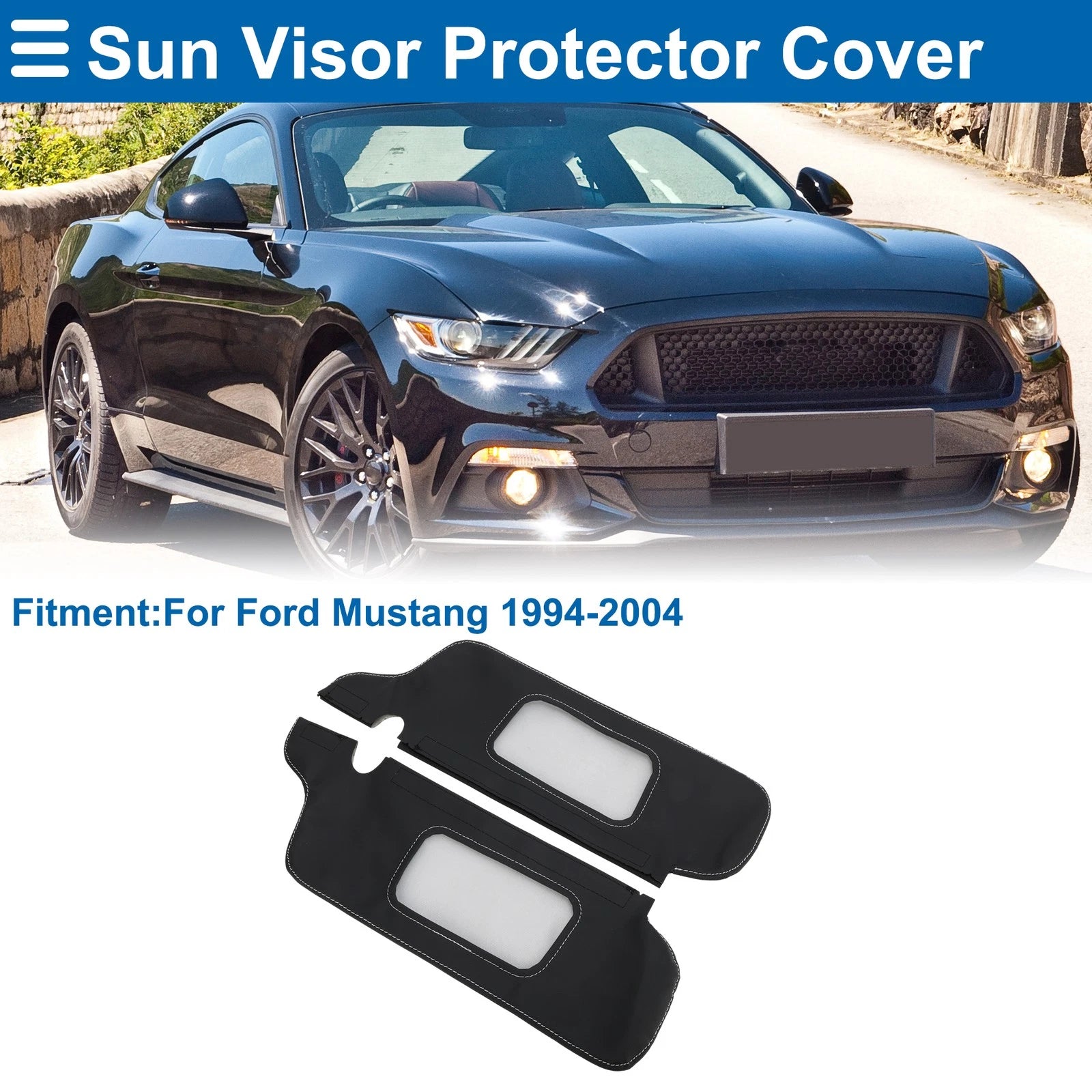 Sun Visor Cover Replacement for Ford Mustang (1994–2004) Left Right Black Gray