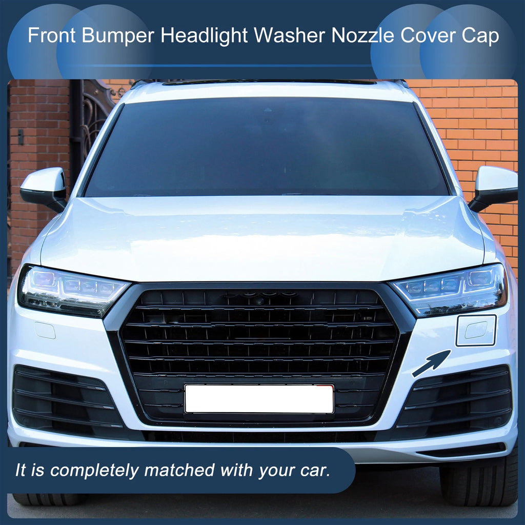 Washer Nozzle Cover Cap Front Left for Audi Q7 (2017–2019) Silver Tone