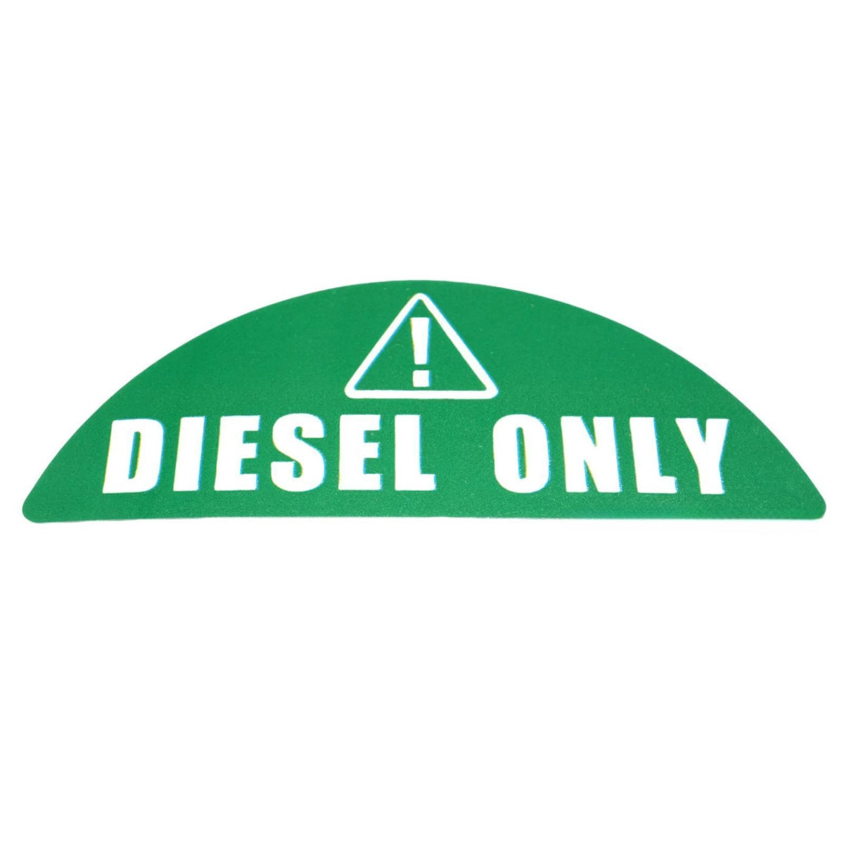 Diesel Only Sticker for Gas Cap (Green) - Diesel Label for Fleet Trucks