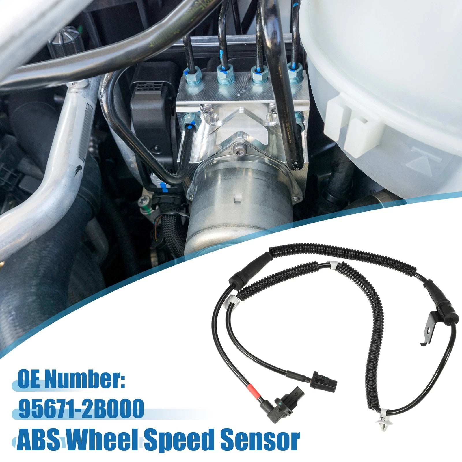 Front Right ABS Wheel Speed Sensor Replacement for Hyundai Santa Fe (2007–2009)